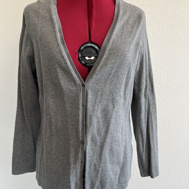 gilet en maille gris