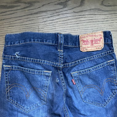 Levis Jeans, blau, low waist, straight, bootcut, 