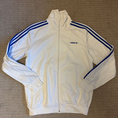 Giacca da allenamento Adidas Beckenbauer bianco/blu