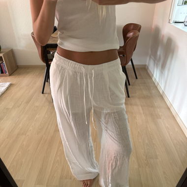 White Linen Pants