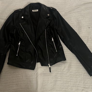 Faux leather jacket