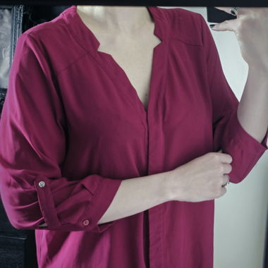 Blouse femme rose