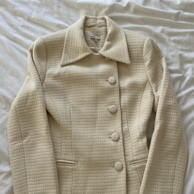 House of CB Cremefarbene Tweed-Blazer