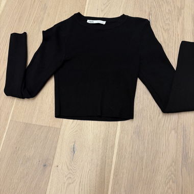 Black long-sleeve top