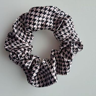 Scrunchie - noir et blanc