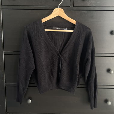 Cardigan en maille noire