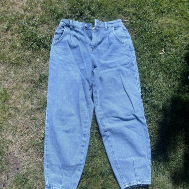 Jeans taille haute bleus
