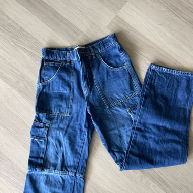 ZARA Cargo Jeans blue