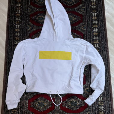 Calvin Klein Jeans hoodie bianca XS