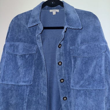 Light corduroy jacket in blue