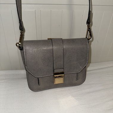 Borsa a tracolla grigia