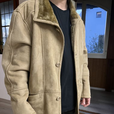 jacke mantel jacket kunst leder sehr schön unisex