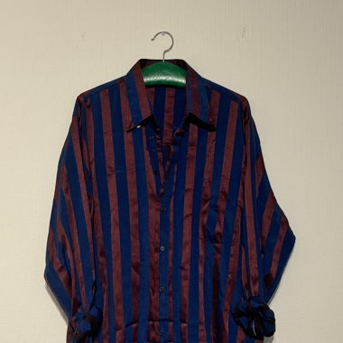 Chemise vintage bleu&rouge