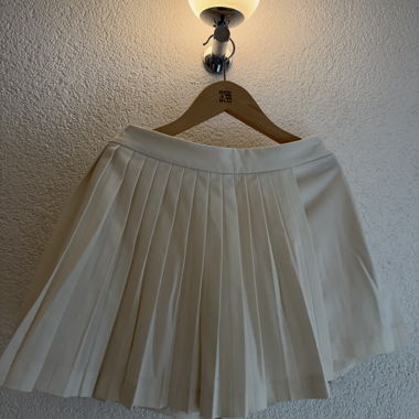 Beige Pleated Skirt