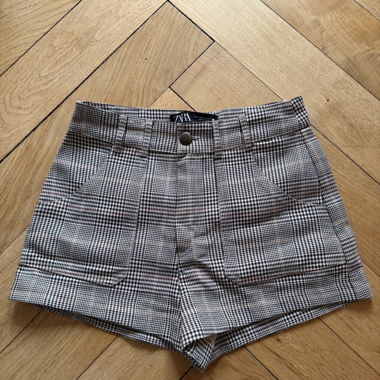 Zara Houndstooth Pattern Shorts