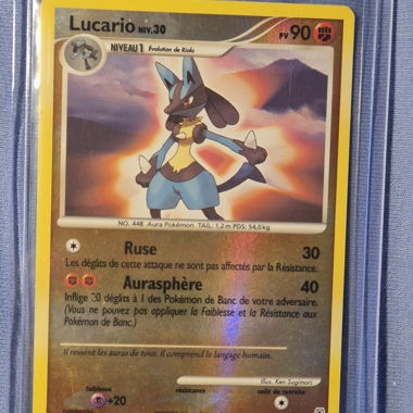 Pokemonkarte lucario lv reversholo