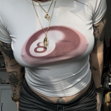 8-Ball Cropped-T-Shirt