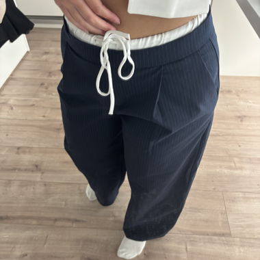 Weite Hose Navyblau