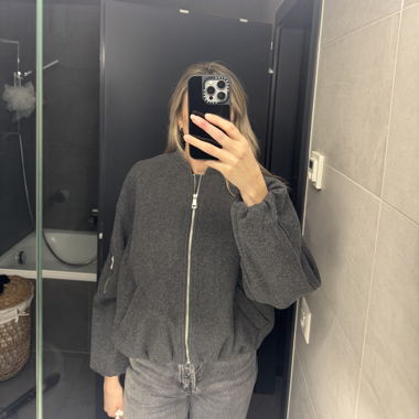 Blouson bomber gris Zara