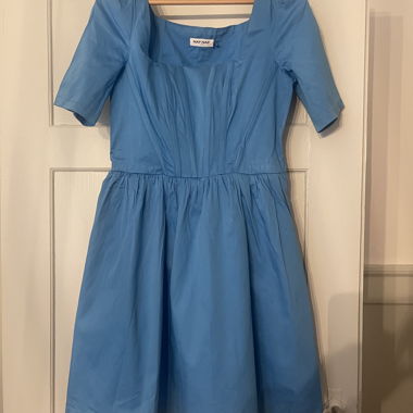 Blue NAF NAF Dress with Square Neckline
