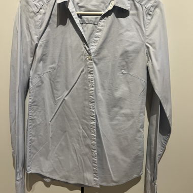 H&M Hemd hellblau gestreift Grösse 36