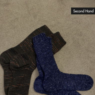 2er-Pack Selbstgestrickte Männersocken
