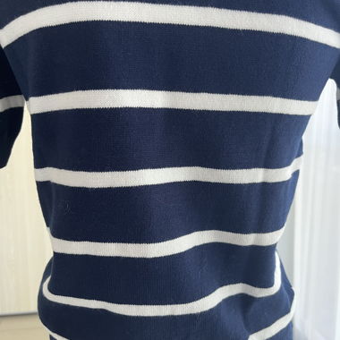 Gestreifter Strickpullover