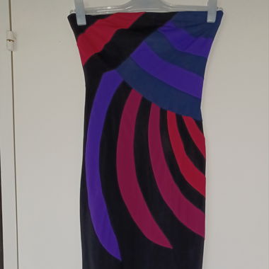 Robe de soirée bustier  foureau (M)