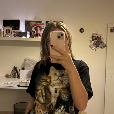 cat print shirt🥰