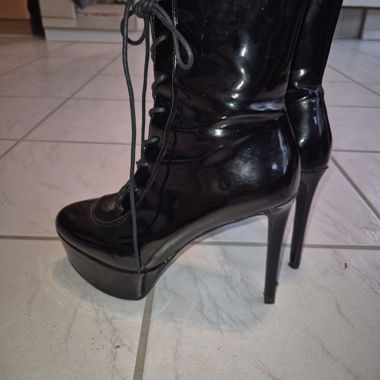 Black Platform Ankle Boots