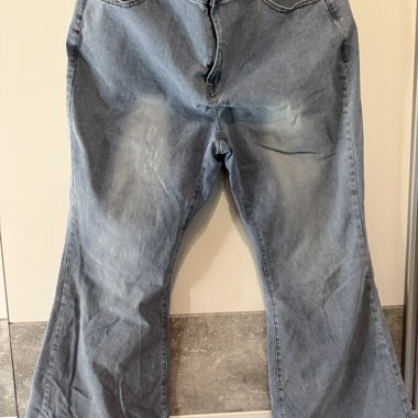 Schlaghosen Jeans Hellblau
