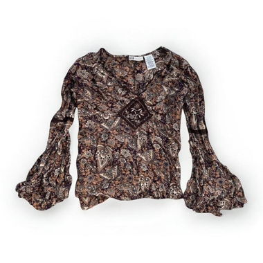 Brown Boho Top