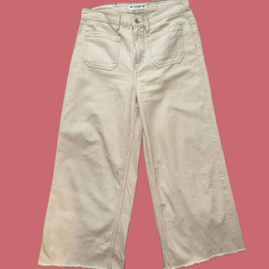 Pantalon large beige