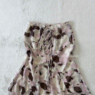 Gonna Asimmetrica in Chiffon Viola (S)