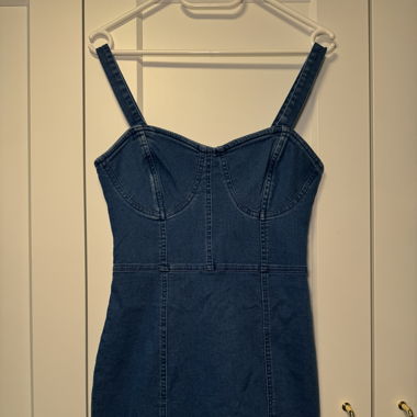 Jeans Dress, Denim Dress, Size S, New