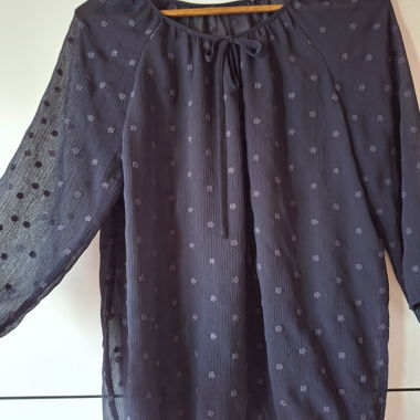 Chiffon blouse with floral pattern