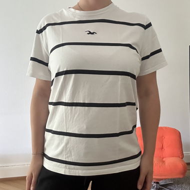 Tshirt schwarz weiss gestreift