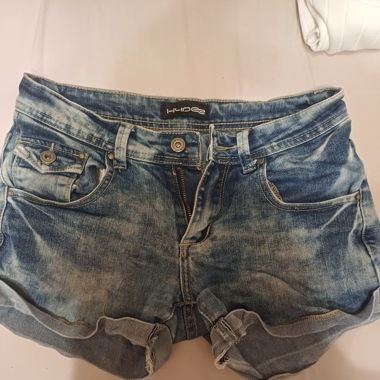Hot Pants jeans Blau