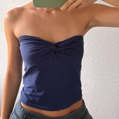 Haut bandeau bleu en M