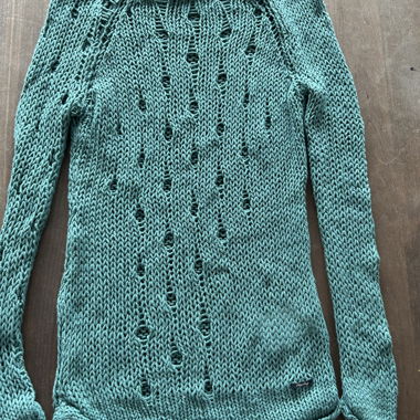 Pull en maille Replay turquoise, taille S, jamais porté