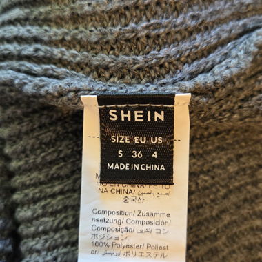 Abito in maglia grigio SHEIN Taglia S