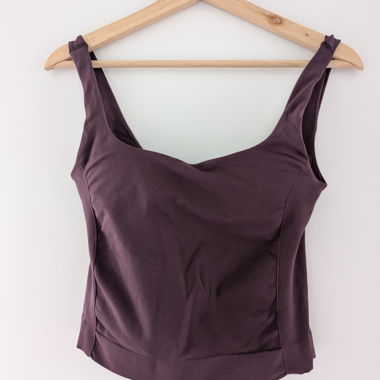 Lila Tanktop mit integriertem BH (Sport), TIALA