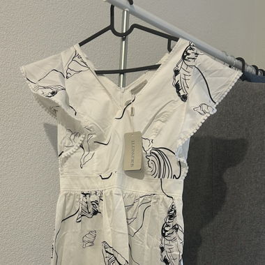Robe imprimée blanche