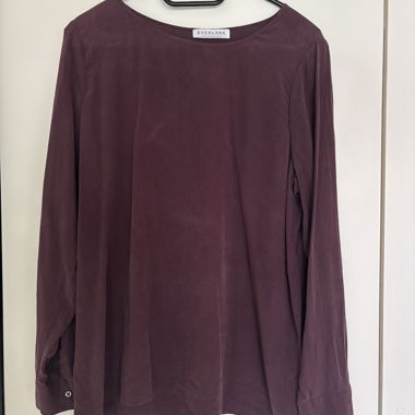 Everlane brushed silk blouse
