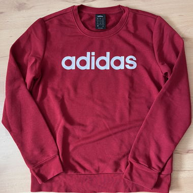 Sweatshirt adidas rouge logo blanc