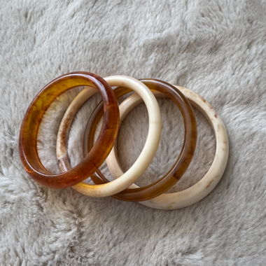 Set aus 4 Kunststoff Bangels