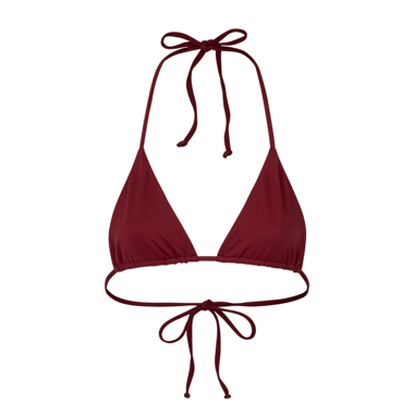 Haut de bikini triangle femme neuf rouge