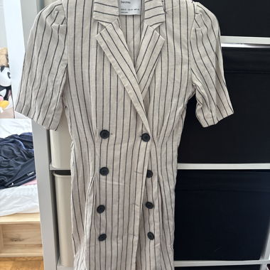 Veste de blazer rayée Bershka