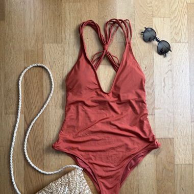 Maillot de bain orange foncé ZARA