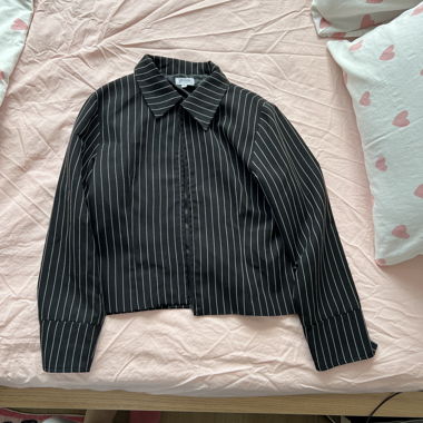 Chicorée striped black jacket size 38